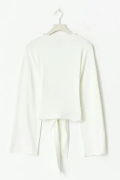 Tie back wide sleeve top