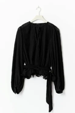 Tie blouse