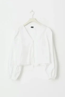 Tie blouse