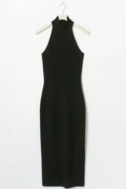 Turtleneck knitted dress