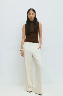Turtleneck knitted top