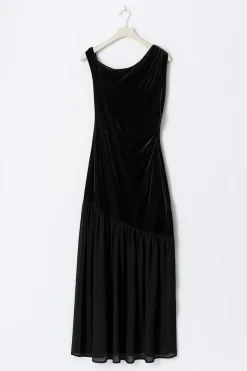 Twisted sheer maxi dress