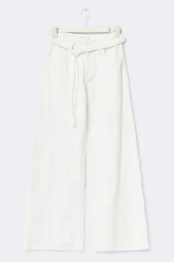 Twisted wide jeans
