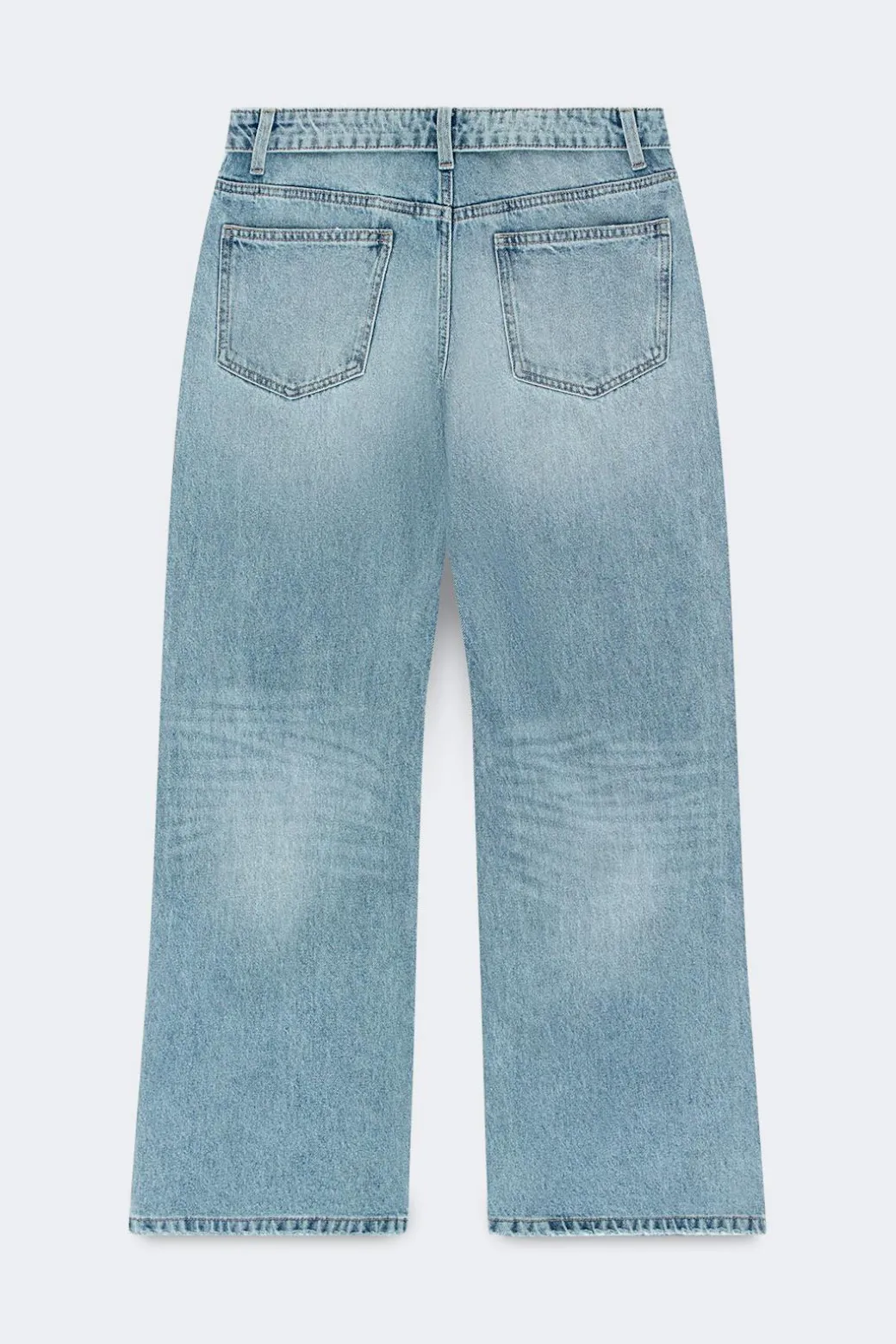 Waist flip wide jeans