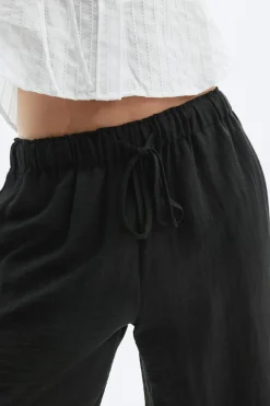 Wide drawstring trousers