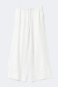 Wide drawstring trousers
