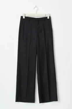Wide leg suit trousers