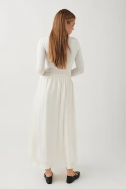 Wide maxi skirt
