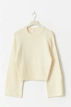 Wide sleeve knitted sweater