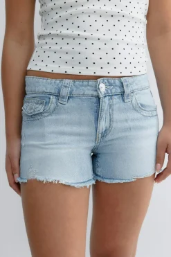Y chunky embroidery shorts