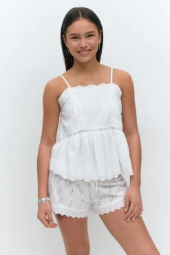 Y embroidery singlet