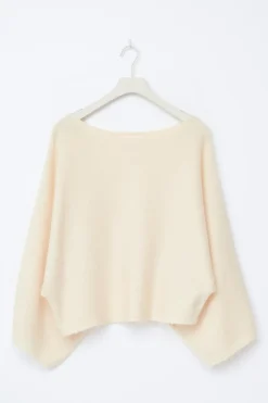 Y knitted poncho sweater