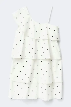 Y one shoulder frill dress